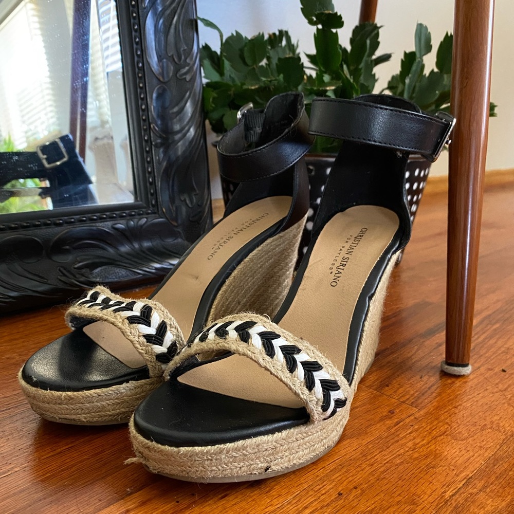 Christian Siriano Chevron Wedges